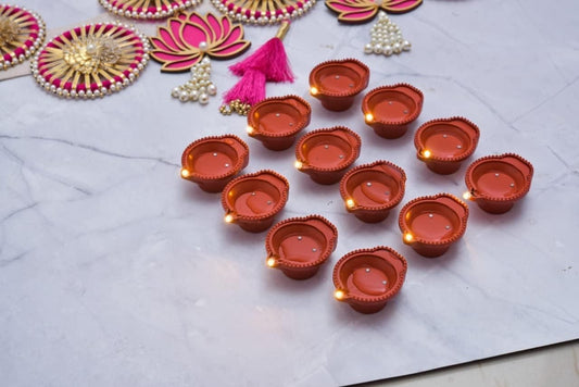 Floating LED Diyas with Water Sensor | Festive Ambient Glow Lamps, (Pack of 6/12/18/24)