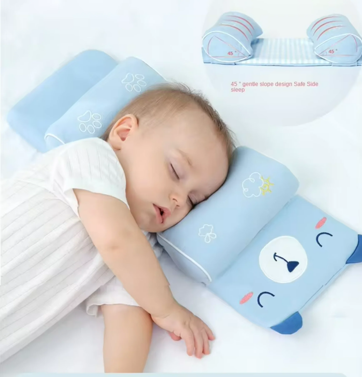 Baby Shaping Head Support Pillow – Ergonomic Pillow for Flat Head Prevention